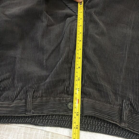 VTG Towncraft Corduroy Pants Men 38x32 Gray Stretch Straight Cotton Classic 90s - Picture 12 of 14